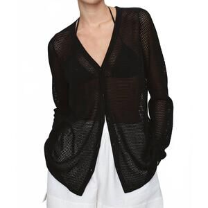 NEW MARLE calla cardigan in black
